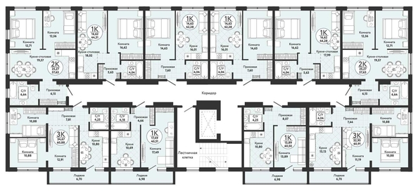 
   Продам 1-комнатную, 40.51 м², Одоевский, дом 4

. Фото 1.