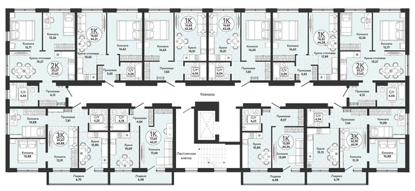 
   Продам 2-комнатную, 57.63 м², Одоевский, дом 4

. Фото 1.