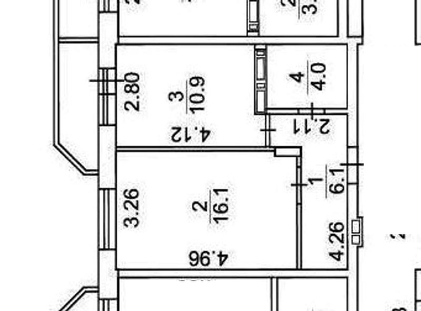 
   Продам 1-комнатную, 39 м², Добролюбова ул, 16/1

. Фото 6.