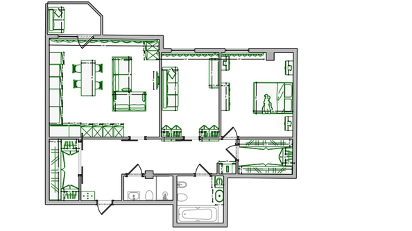 
   Продам 3-комнатную, 95 м², Галущака ул

. Фото 35.