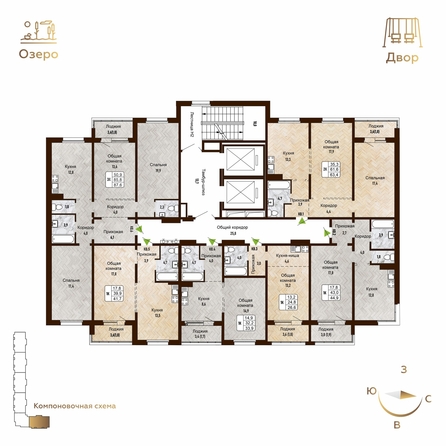 
   Продам 1-комнатную, 33.9 м², Новый горизонт, дом 4

. Фото 1.