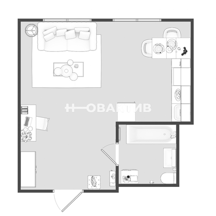 
   Продам студию, 29.5 м², Королева ул, 1Б

. Фото 15.