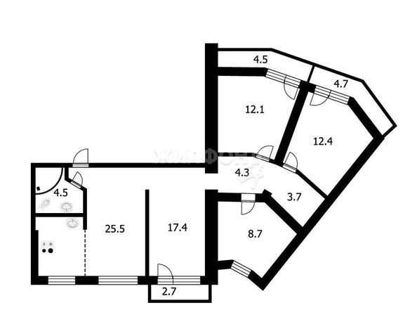 
   Продам 5-комнатную, 88.6 м², Ударная ул, 31

. Фото 14.