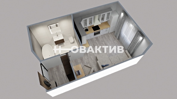 
   Продам студию, 26.51 м², Никитина ул, 128

. Фото 16.