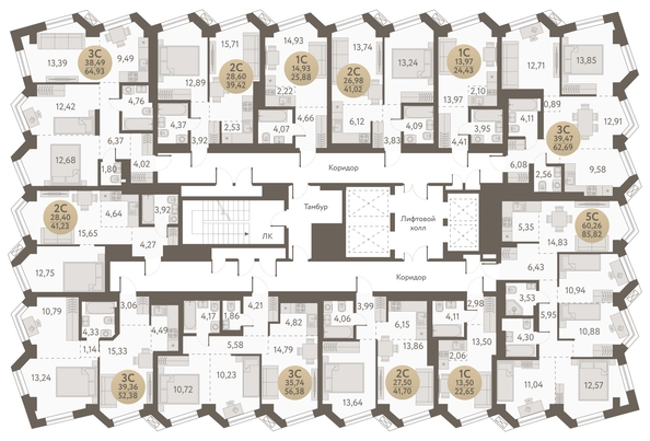 
   Продам 5-комнатную, 85.82 м², Urban-peaks (Городские вершины)

. Фото 1.