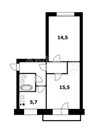 
   Продам 2-комнатную, 44.2 м², Степная ул, 35

. Фото 21.