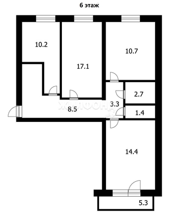 
   Продам 4-комнатную, 84.7 м², Вертковская ул, 40

. Фото 25.