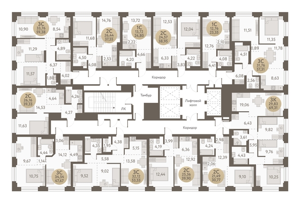 
   Продам 3-комнатную, 57.31 м², Urban-peaks (Городские вершины)

. Фото 1.