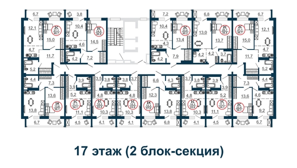 
   Продам 1-комнатную, 45.8 м², Бронная ул, 22/1

. Фото 1.