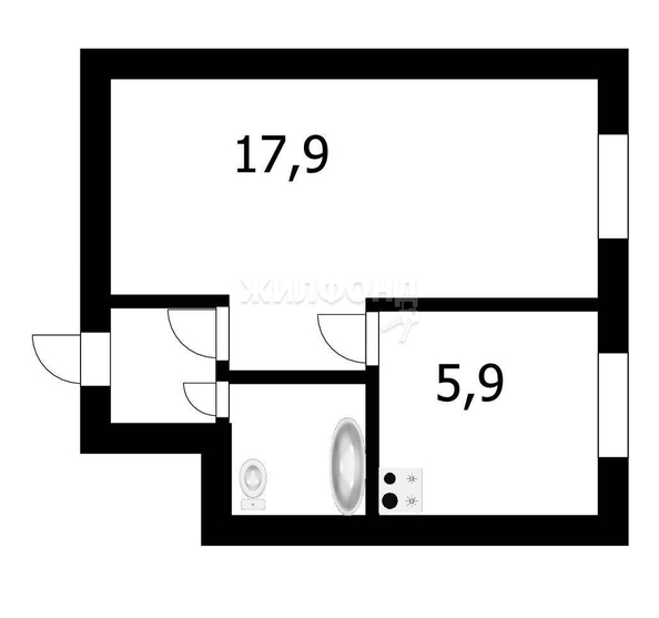 
   Продам 1-комнатную, 28.4 м², Холодильная ул, 16

. Фото 8.