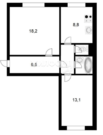 
   Продам 2-комнатную, 53.8 м², Плахотного ул, 76

. Фото 14.