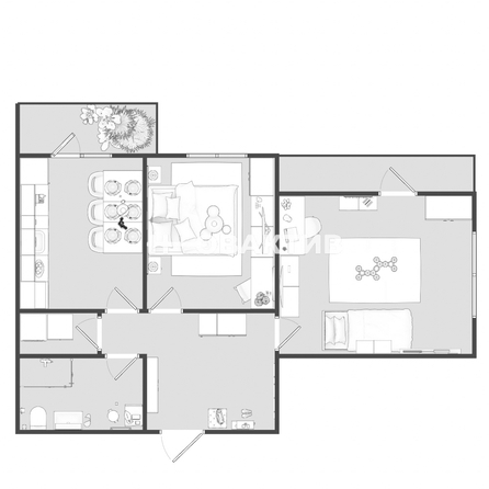 
   Продам 2-комнатную, 50.4 м², Фрунзе ул, 51

. Фото 21.