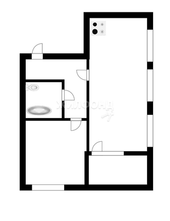 
   Продам 1-комнатную, 40.6 м², Лобачевского ул, 51/1

. Фото 2.