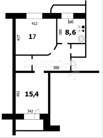 
   Продам 2-комнатную, 54.1 м², Связистов ул, 3/1

. Фото 22.