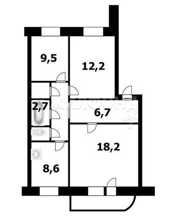 
   Продам 3-комнатную, 65.1 м², Плахотного ул, 74

. Фото 25.