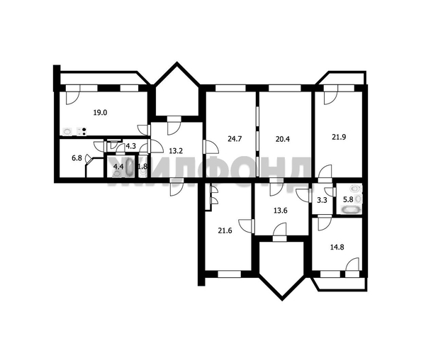
   Продам 5-комнатную, 183.6 м², Сибиряков-Гвардейцев ул, 23/1

. Фото 27.