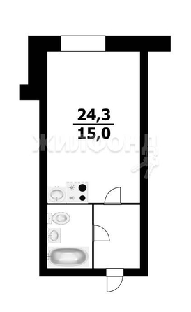 
   Продам студию, 24.3 м², Романтиков ул, 9

. Фото 12.