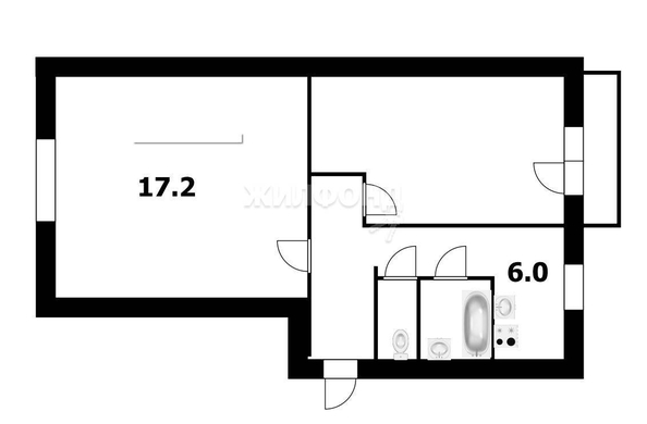 
   Продам комнату, 17.2 м², Бориса Богаткова ул, 169

. Фото 3.