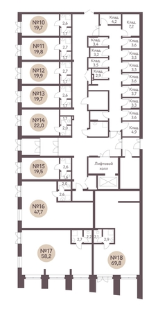 
   Продам помещение свободного назначения, 19.9 м², Зеленый город, дом 1

. Фото 1.