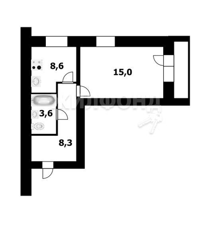 
   Продам 1-комнатную, 35.5 м², Адриена Лежена ул, 29

. Фото 13.