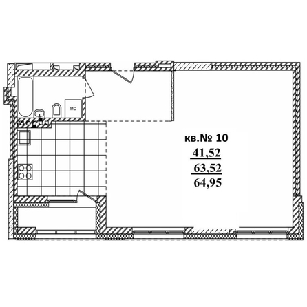 
   Продам 2-комнатную, 64.95 м²,  Римский квартал, 2 очередь

. Фото 1.