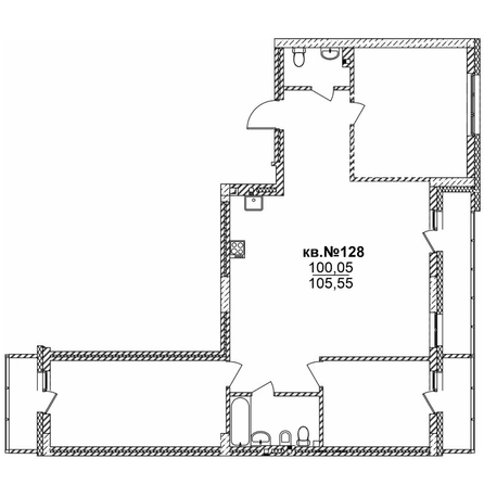 
   Продам 4-комнатную, 105.55 м²,  Римский квартал, 2 очередь

. Фото 1.