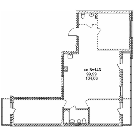 
   Продам 4-комнатную, 105.49 м²,  Римский квартал, 2 очередь

. Фото 1.