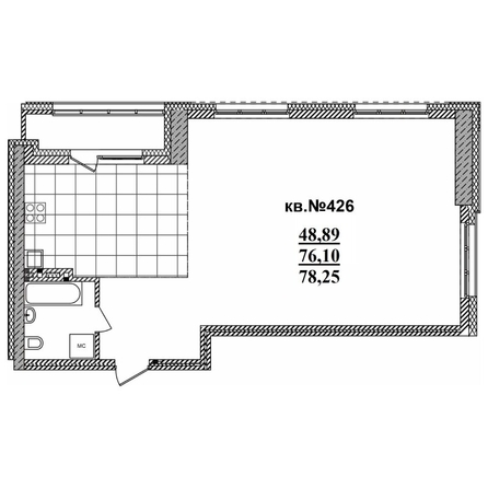 
   Продам 3-комнатную, 78.25 м²,  Римский квартал, 2 очередь

. Фото 1.