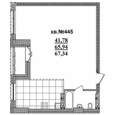 
   Продам 2-комнатную, 68.74 м²,  Римский квартал, 2 очередь

. Фото 2.