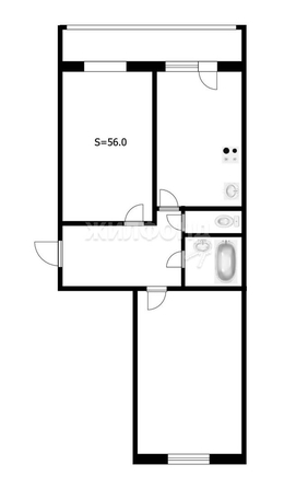 
   Продам 2-комнатную, 52.1 м², Романтиков ул, 14

. Фото 15.