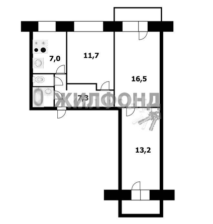 
   Продам 3-комнатную, 61.9 м², Московская ул, 163

. Фото 26.