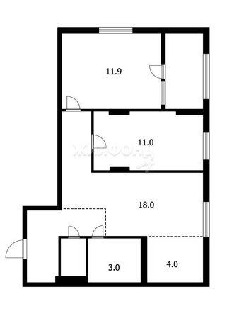 
   Продам 3-комнатную, 55.1 м², Ясный Берег ул, 14

. Фото 24.