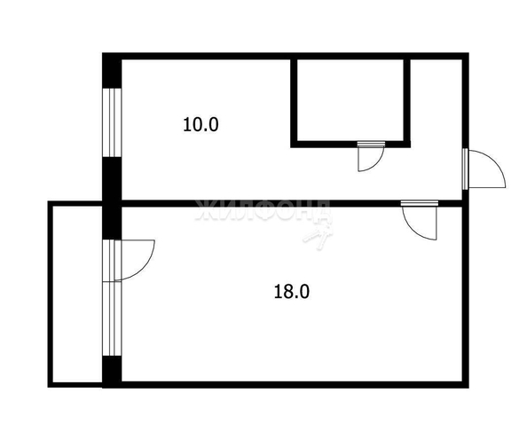 
   Продам 1-комнатную, 36.8 м², Курчатова ул, 13

. Фото 17.