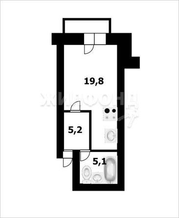 
   Продам студию, 30.1 м², Титова ул, 250

. Фото 9.