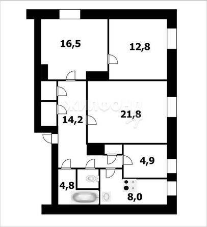 
   Продам 4-комнатную, 86 м², Пархоменко ул, 8

. Фото 1.