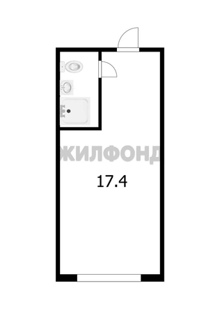 
   Продам студию, 17.4 м², Сухановская ул, 6а

. Фото 7.
