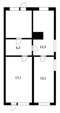 
   Продам 2-комнатную, 47.3 м², Заводская ул, 14

. Фото 7.