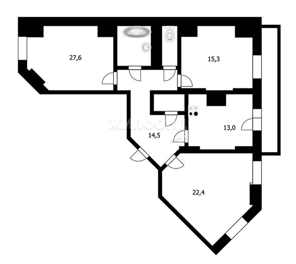 
   Продам 3-комнатную, 91.8 м², Чехова ул, 111

. Фото 17.