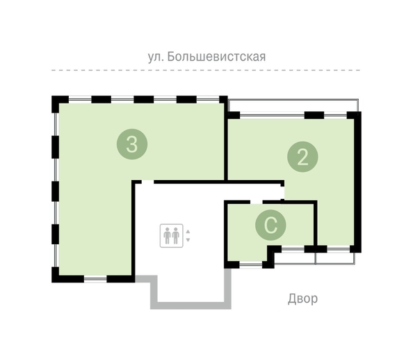 
   Продам 3-комнатную, 190.84 м², Европейский берег, дом 43-2

. Фото 11.