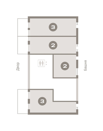 
   Продам 2-комнатную, 159.45 м², На Декабристов, дом 6-2

. Фото 16.