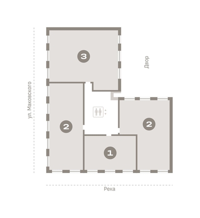 
   Продам 3-комнатную, 140.3 м², На Декабристов, дом 6-2

. Фото 16.