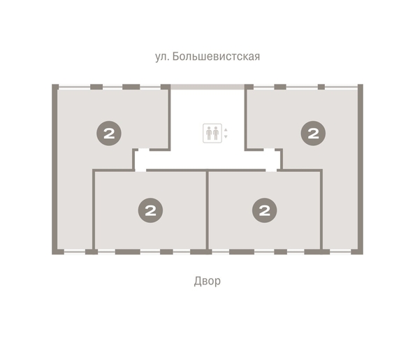 
   Продам 2-комнатную, 134.1 м², Европейский берег, дом 44

. Фото 1.