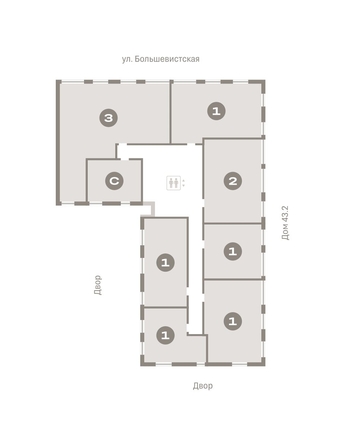 
   Продам 1-комнатную, 67.4 м², Европейский берег, дом 44

. Фото 1.