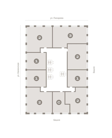 
   Продам 2-комнатную, 84.64 м², Мылзавод, дом 8

. Фото 13.