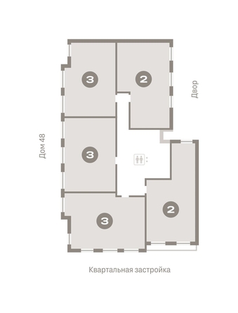 
   Продам 3-комнатную, 109.7 м², Европейский берег, дом 49

. Фото 1.