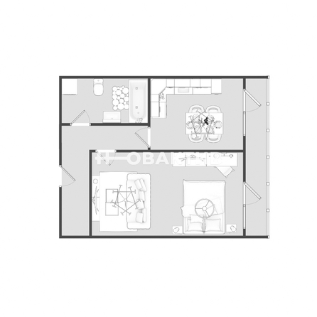 
   Продам 1-комнатную, 39 м², Писарева ул, 42

. Фото 2.