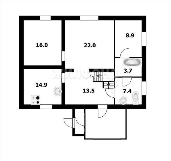 
   Продам дом, 118 м², Новосибирск

. Фото 24.