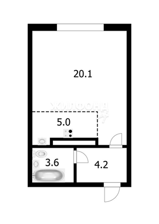 
   Продам студию, 32.9 м², В. Высоцкого ул, 54/2

. Фото 9.