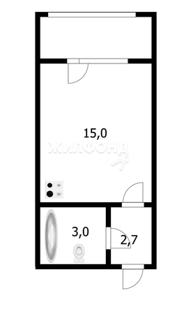 
   Продам студию, 20.7 м², Дмитрия Шмонина ул, 2

. Фото 10.