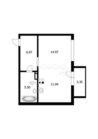 
   Продам студию, 39 м², Спортивная ул, 23

. Фото 18.